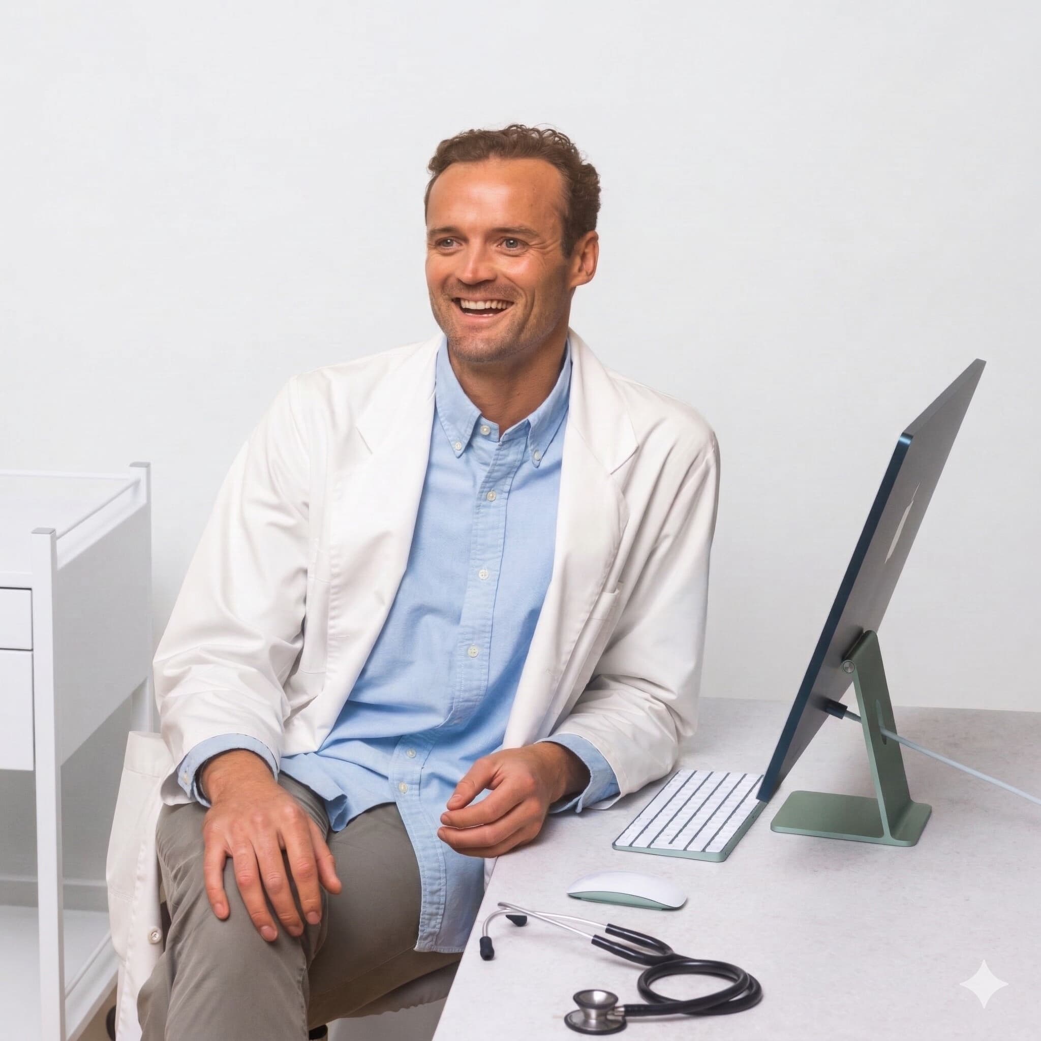 Specialist in consultation with a patient